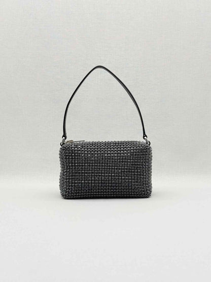 Pre - loved ALEXANDER WANG Heiress Black Shoulder Bag at Reems Closet