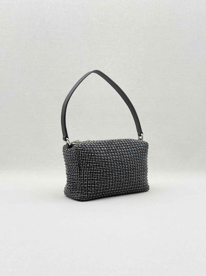 Pre - loved ALEXANDER WANG Heiress Black Shoulder Bag at Reems Closet