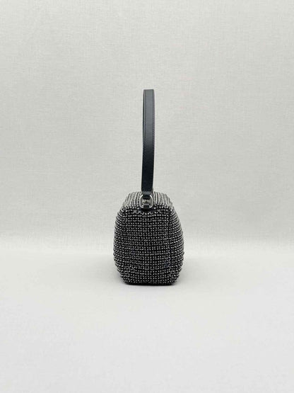 Pre - loved ALEXANDER WANG Heiress Black Shoulder Bag at Reems Closet