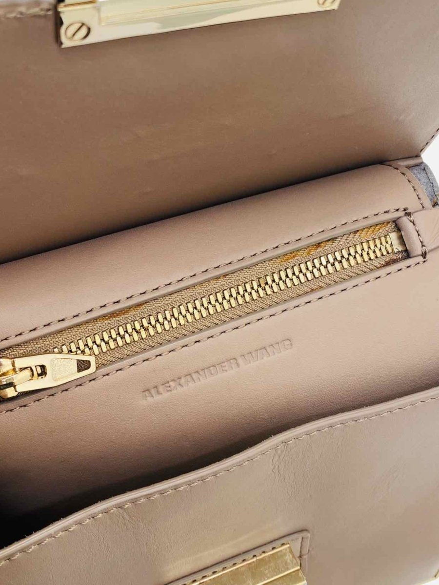 Pre - loved ALEXANDER WANG Marion Beige Crossbody at Reems Closet