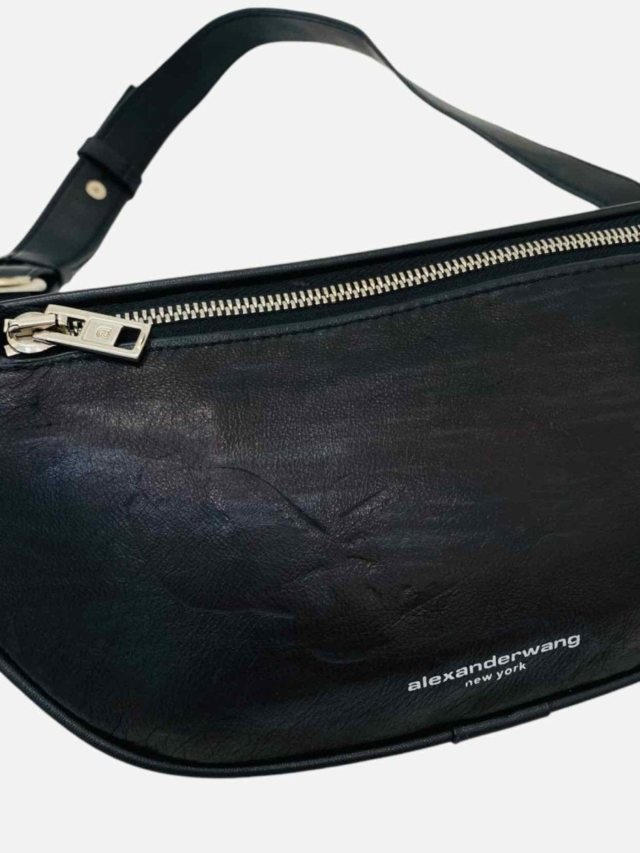 Pre - loved ALEXANDER WANG Mini Attica Black Belt Bag at Reems Closet