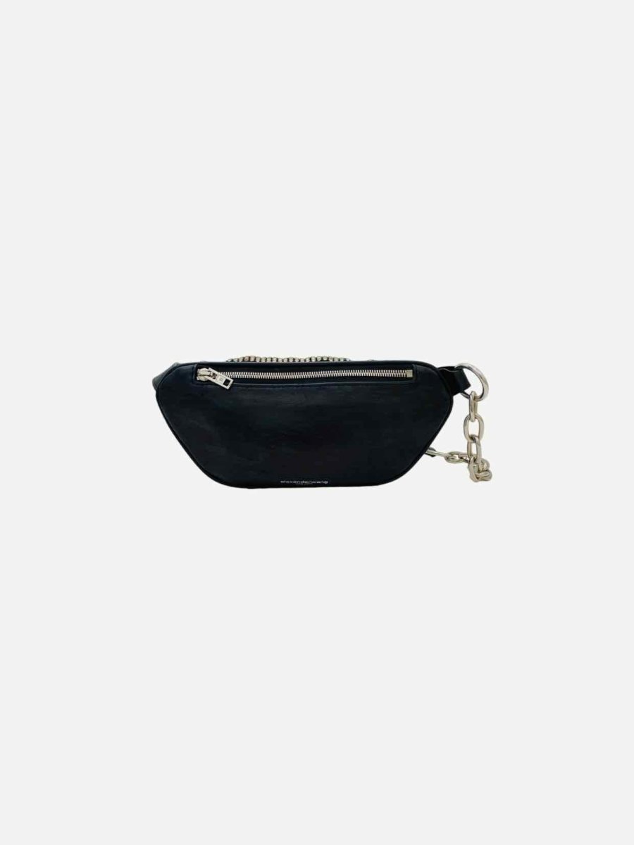 Pre - loved ALEXANDER WANG Mini Attica Black Belt Bag at Reems Closet