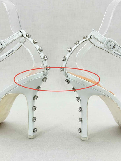 Pre - loved ALEXANDER WANG Niki White Size EU 41 Heeled Sandals at Reems Closet