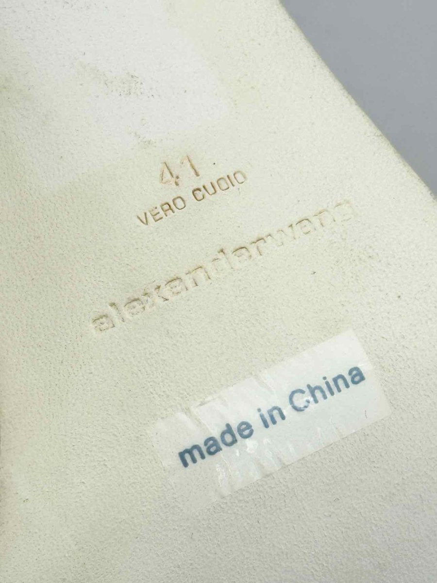 Pre - loved ALEXANDER WANG Niki White Size EU 41 Heeled Sandals at Reems Closet