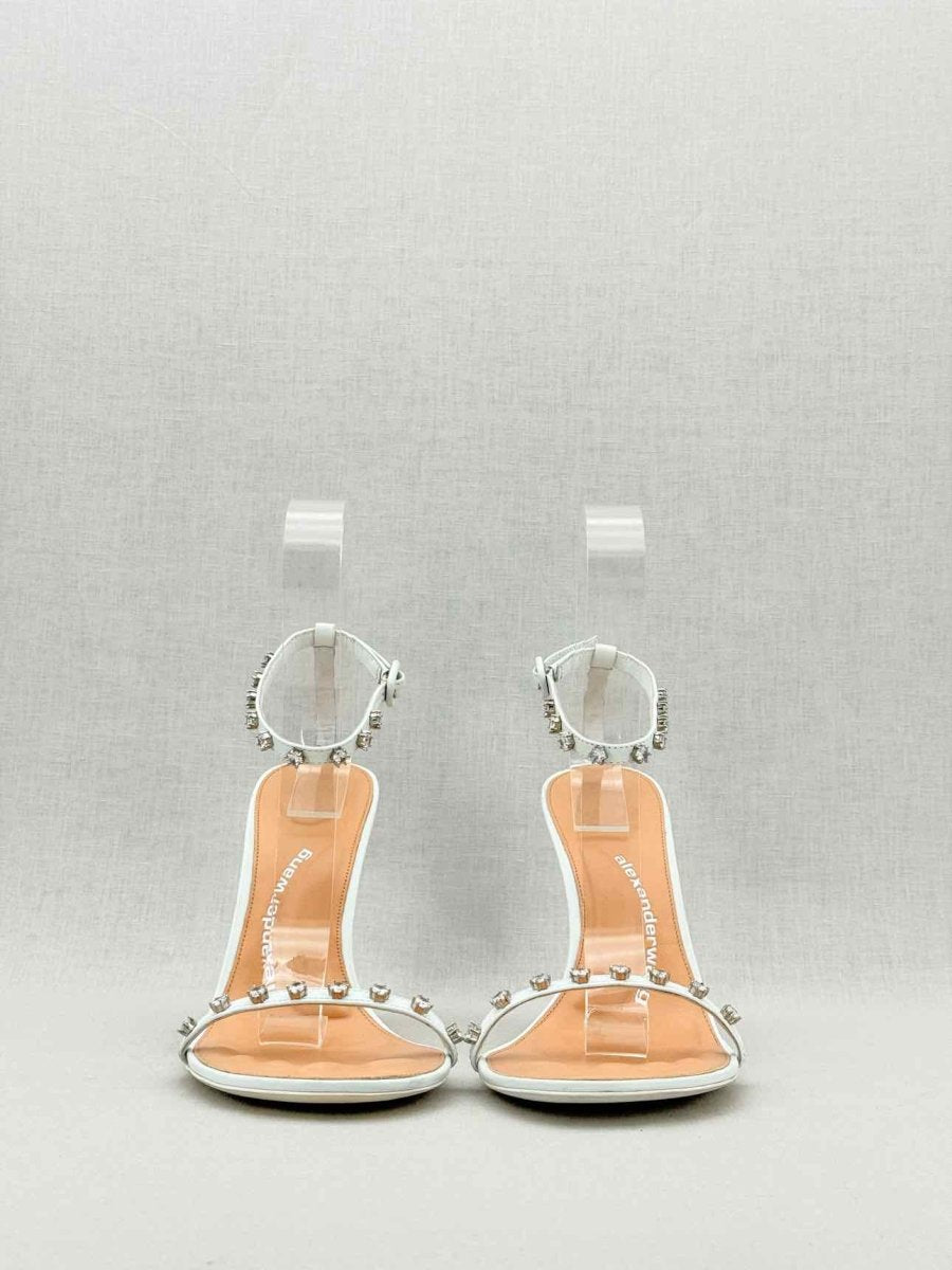 Pre - loved ALEXANDER WANG Niki White Size EU 41 Heeled Sandals at Reems Closet