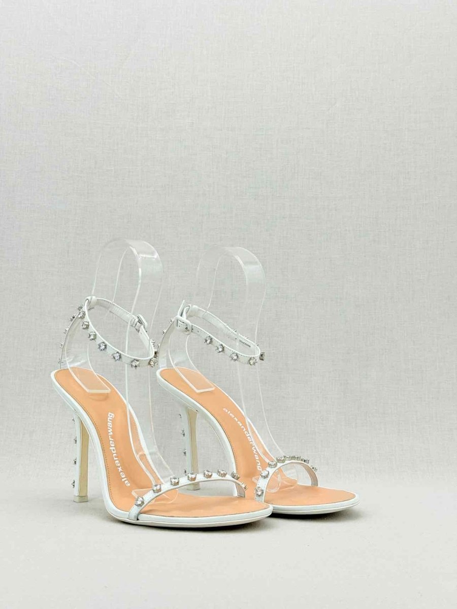 Pre - loved ALEXANDER WANG Niki White Size EU 41 Heeled Sandals at Reems Closet