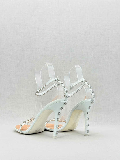 Pre - loved ALEXANDER WANG Niki White Size EU 41 Heeled Sandals at Reems Closet