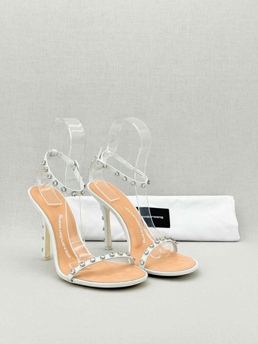 Pre - loved ALEXANDER WANG Niki White Size EU 41 Heeled Sandals at Reems Closet