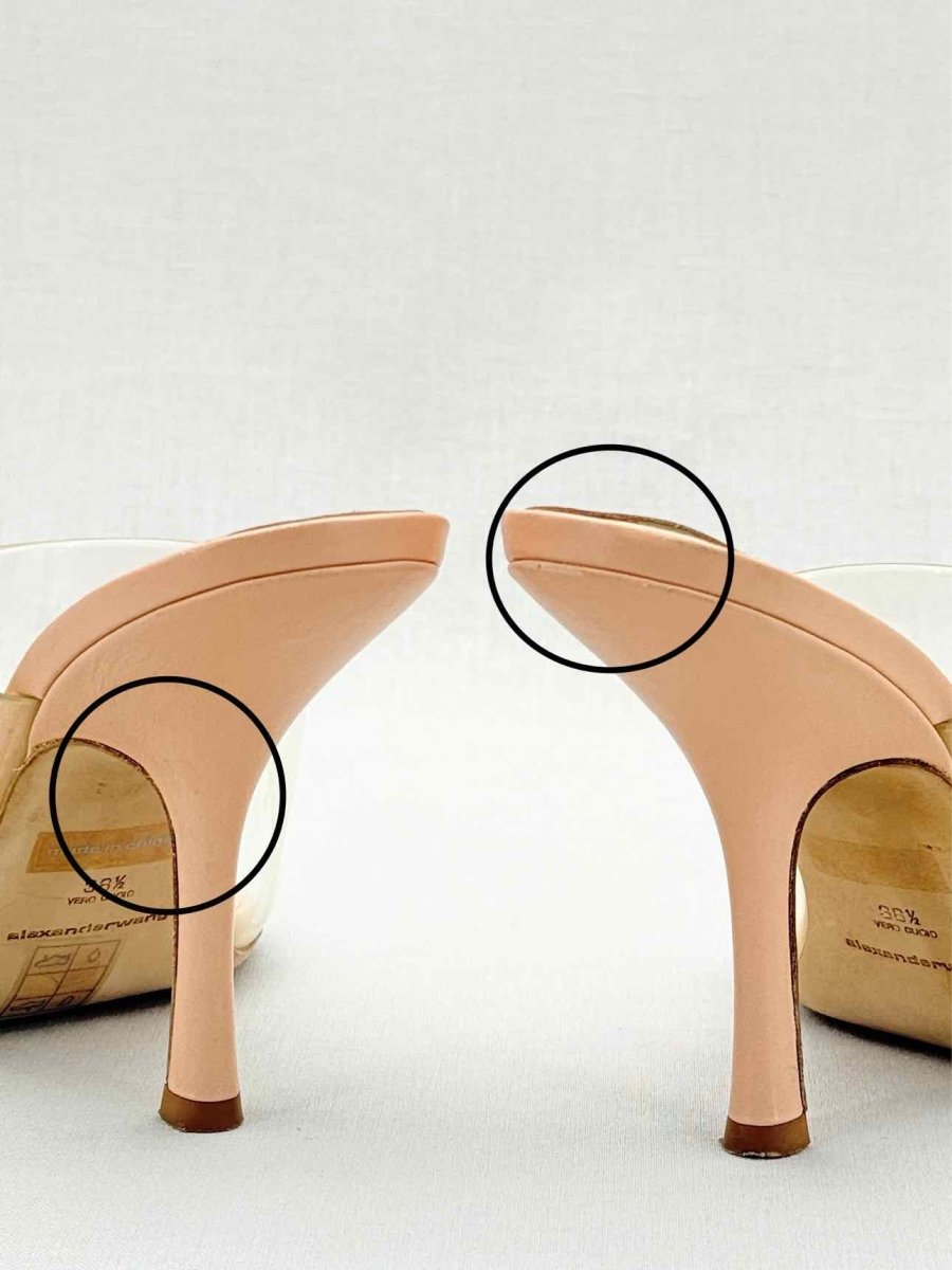 Pre - loved ALEXANDER WANG Nudie Beige Size EU 38.5 Heeled Shoes at Reems Closet