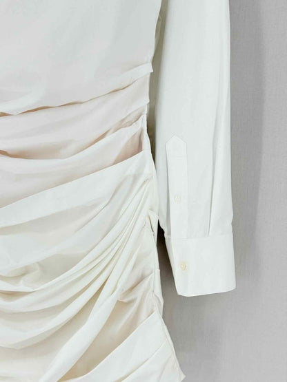 Pre - loved ALEXANDER WANG Off - white Size US 6 Short Dress at Reems Closet