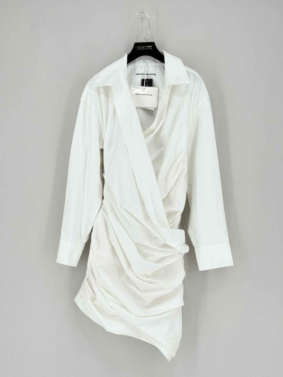 Pre - loved ALEXANDER WANG Off - white Size US 6 Short Dress at Reems Closet