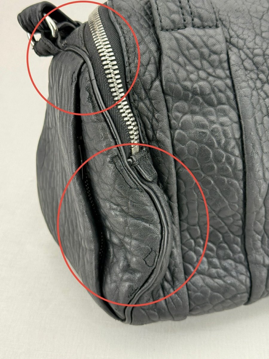 Pre - loved ALEXANDER WANG Rocky Black Top Handle at Reems Closet