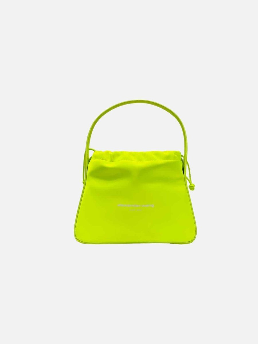 Pre - loved ALEXANDER WANG Ryan Neon Green Shoulder Bag at Reems Closet