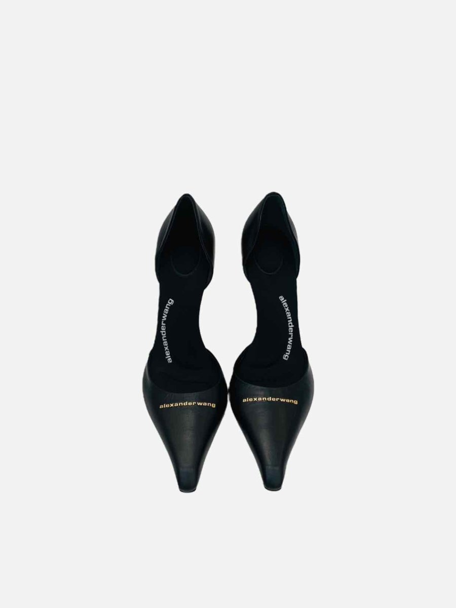 Pre - loved ALEXANDER WANG Viola D'Orsay Black Pumps 40 at Reems Closet