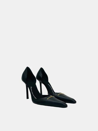 Pre - loved ALEXANDER WANG Viola D'Orsay Black Pumps 40 at Reems Closet