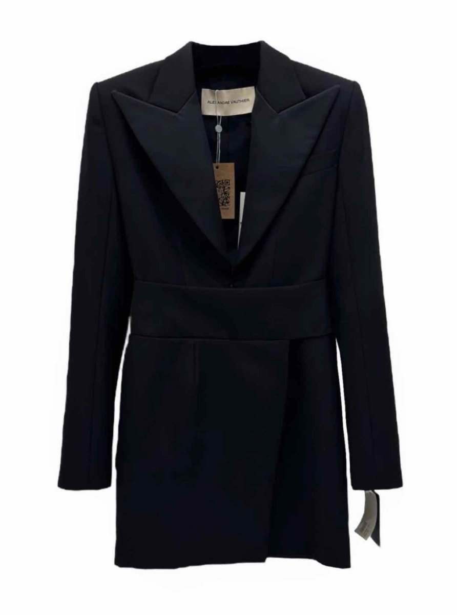 Pre - loved ALEXANDRE VAUTHIER Black Blazer Mini Dress at Reems Closet