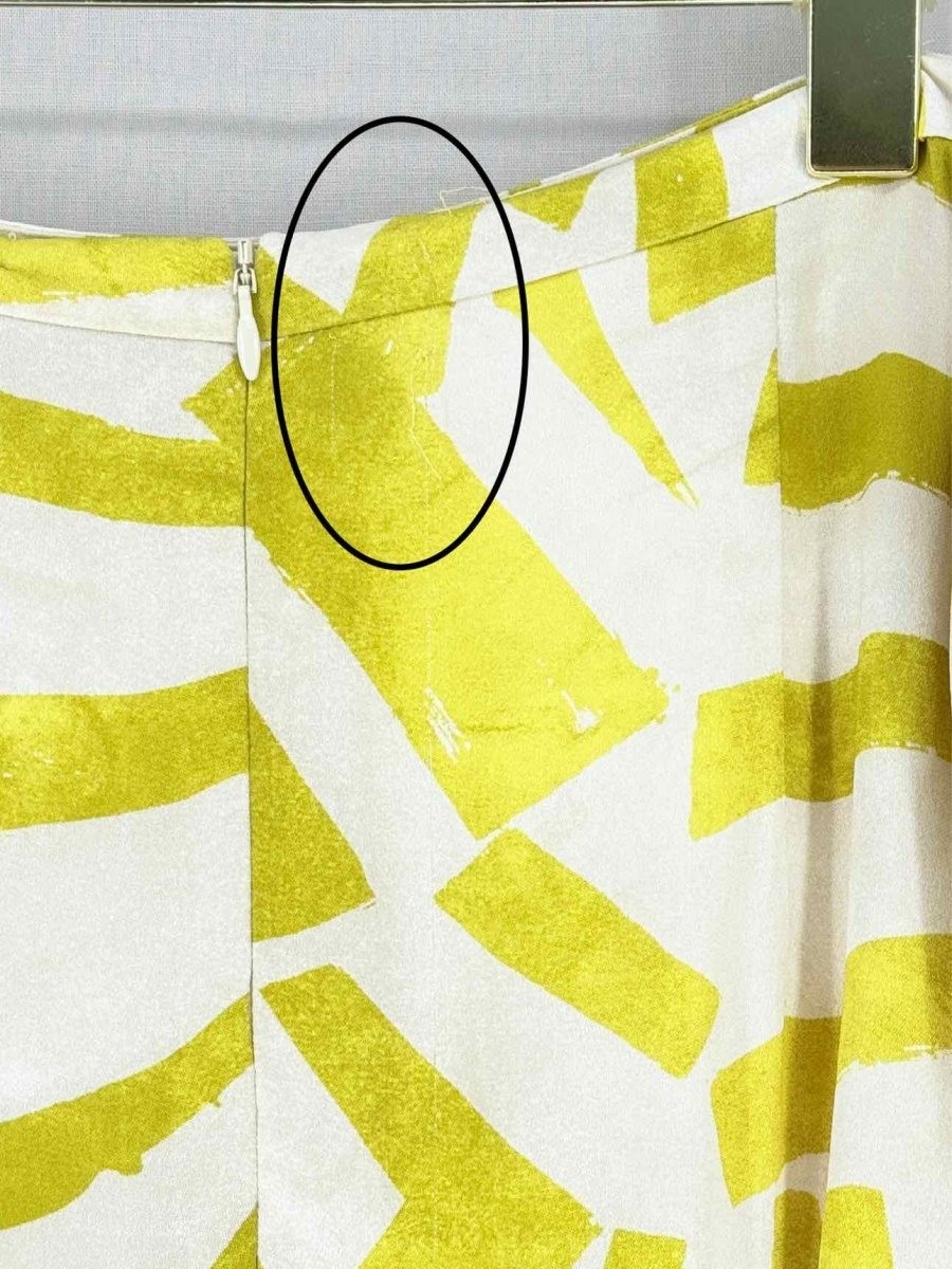 Pre - loved ALEXIS Cres Green & White Size XLarge Long Skirt at Reems Closet