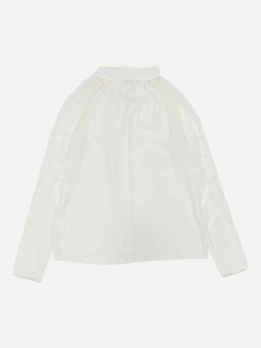 Pre - loved ALICE BY TEMPERLEY Neck Tie Off - white Blouse at Reems Closet