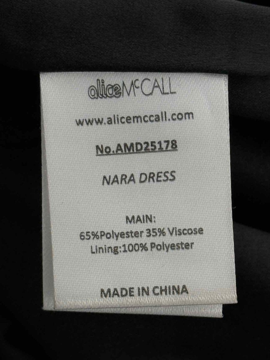 Pre - loved ALICE MCCALL Black Cutout Size Medium Midi Dress at Reems Closet