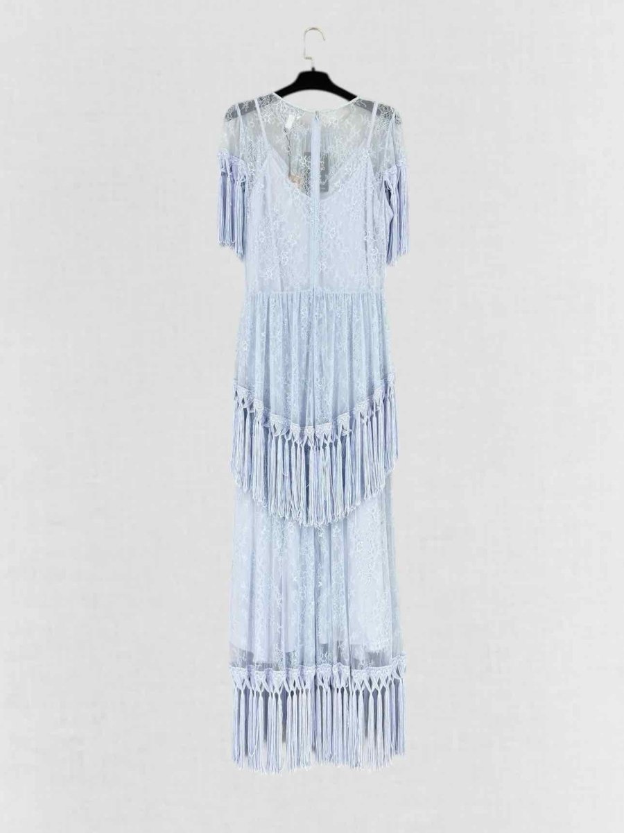 Pre - loved ALICE MCCALL Light Blue Size US 10 Midi Dress at Reems Closet