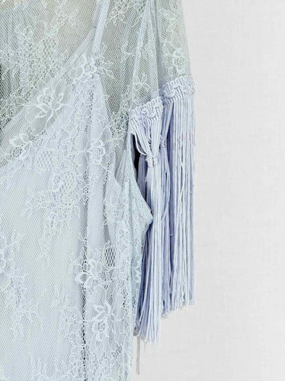 Pre - loved ALICE MCCALL Light Blue Size US 10 Midi Dress at Reems Closet