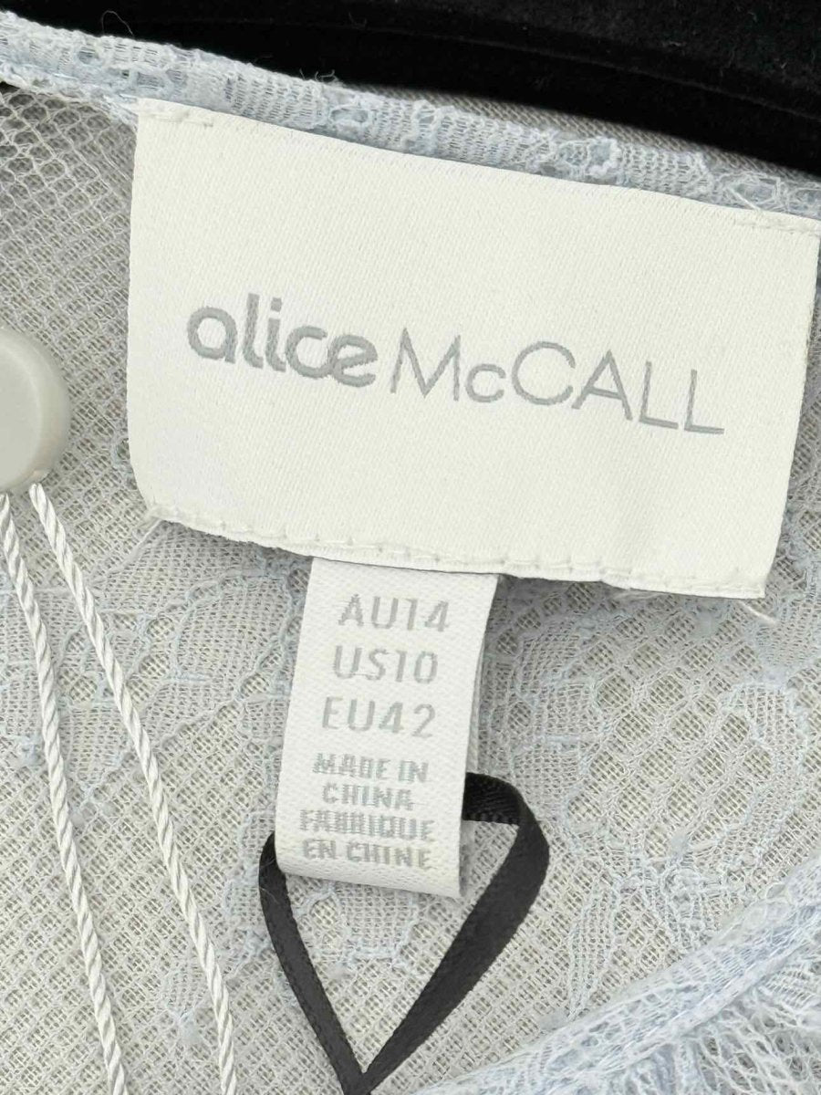 Pre - loved ALICE MCCALL Light Blue Size US 10 Midi Dress at Reems Closet