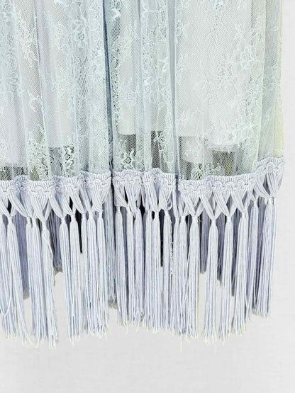 Pre - loved ALICE MCCALL Light Blue Size US 10 Midi Dress at Reems Closet