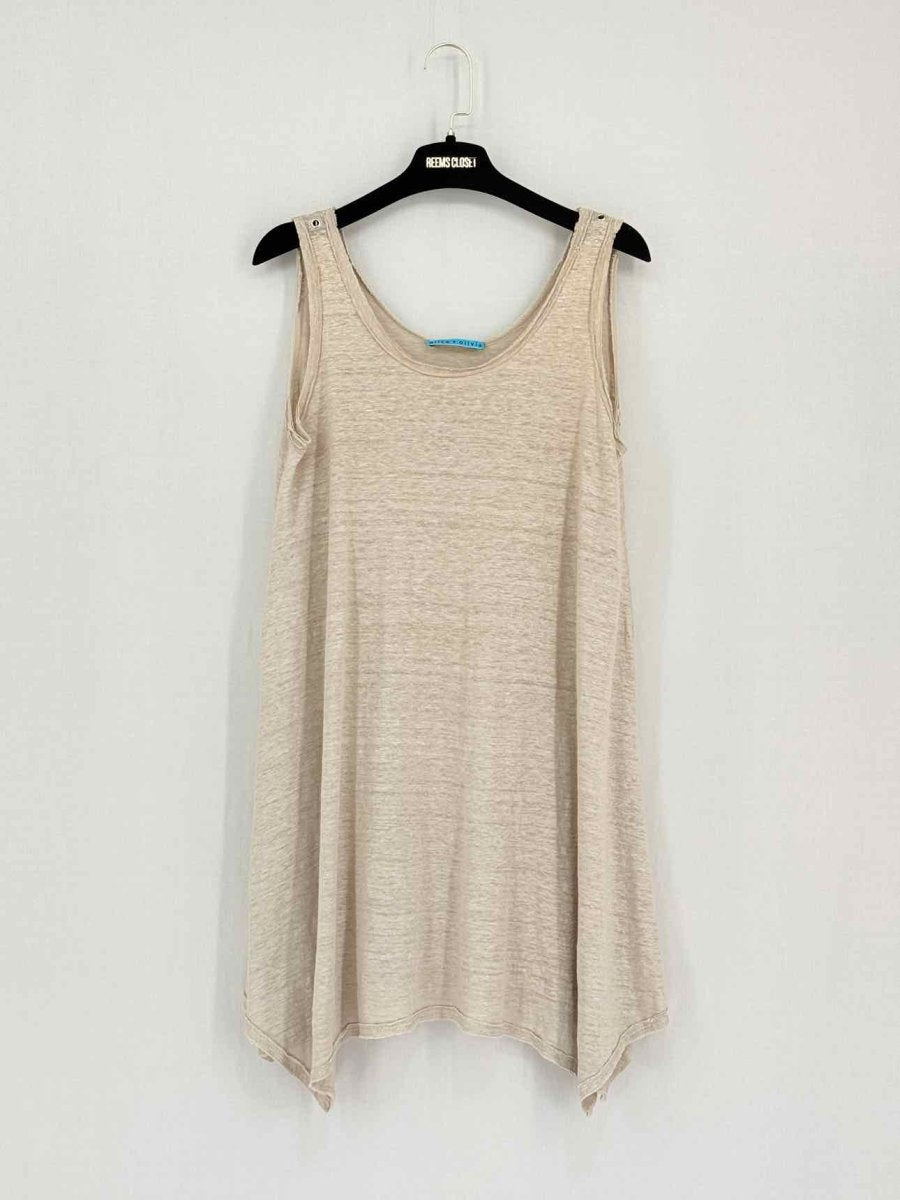 Pre-loved ALICE + OLIVIA Beige Size Medium Tank Top at Reems Closet