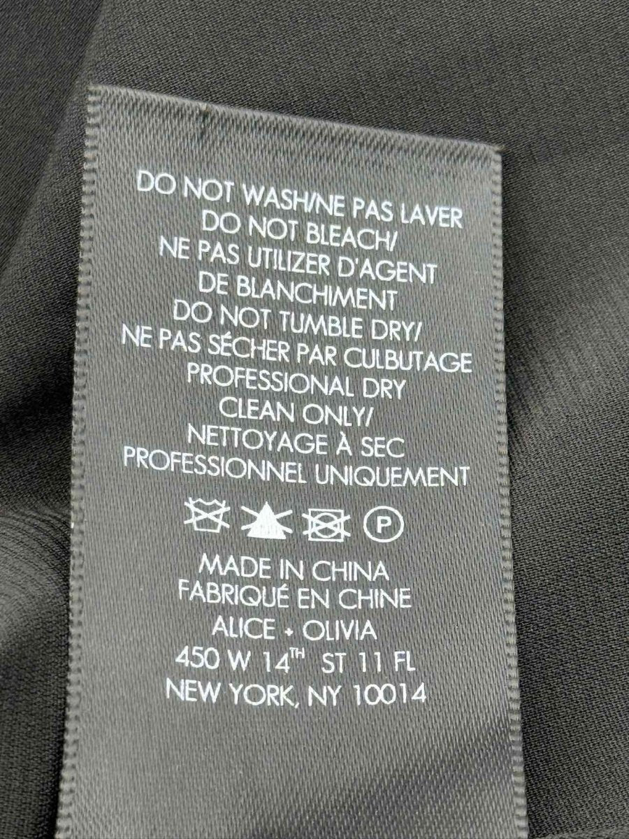 Pre - loved ALICE + OLIVIA Black Printed Size US 8 Long Skirt at Reems Closet