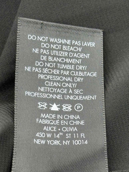 Pre - loved ALICE + OLIVIA Black Printed Size US 8 Long Skirt at Reems Closet