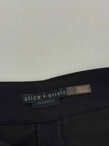 Pre - loved ALICE + OLIVIA Black Size US 2 Pants at Reems Closet