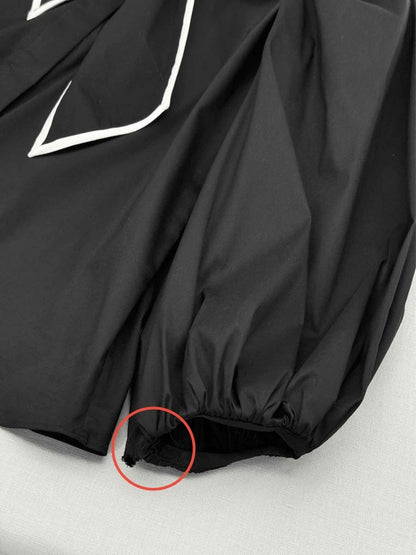 Pre - loved ALICE + OLIVIA Black w/ White Trim Size XSmall Blouse at Reems Closet