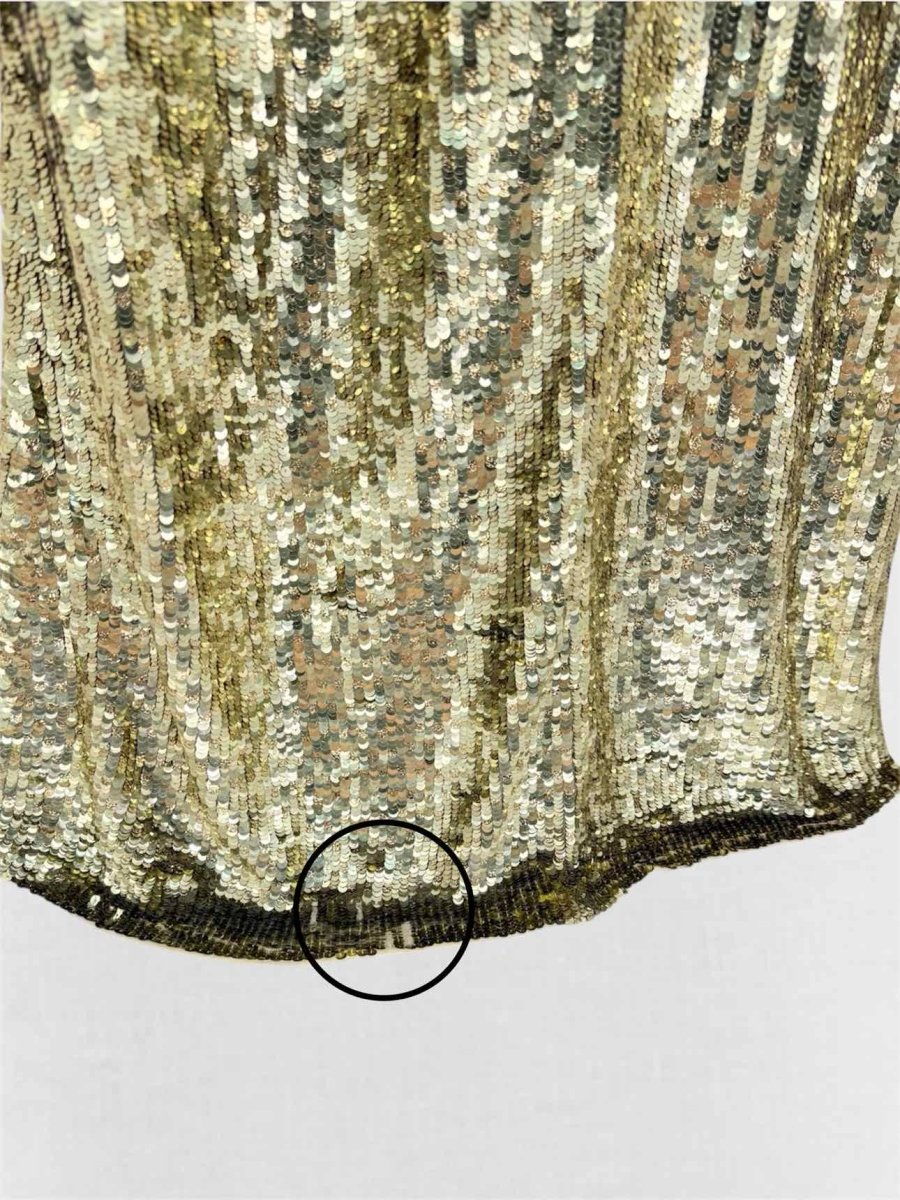 Pre-loved ALICE + OLIVIA Gold Size US 10 Long Dress at Reems Closet