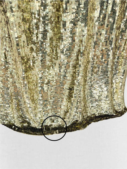 Pre-loved ALICE + OLIVIA Gold Size US 10 Long Dress at Reems Closet