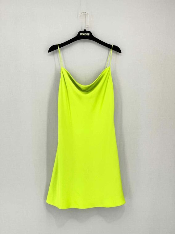 Pre-loved ALICE + OLIVIA Lime Green Size US 10 Short Dress at Reems Closet
