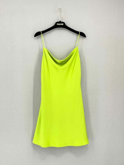 Pre-loved ALICE + OLIVIA Lime Green Size US 10 Short Dress at Reems Closet
