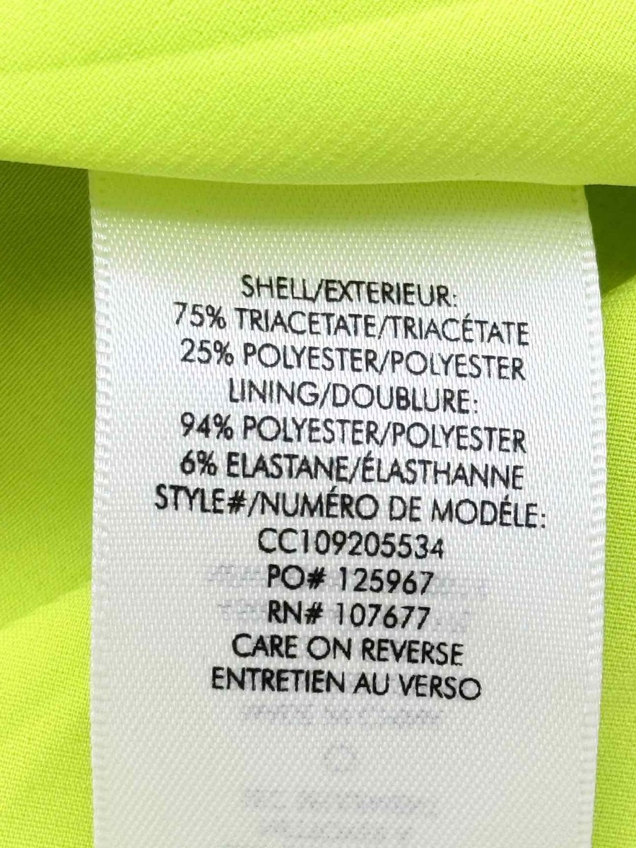 Pre-loved ALICE + OLIVIA Lime Green Size US 10 Short Dress at Reems Closet