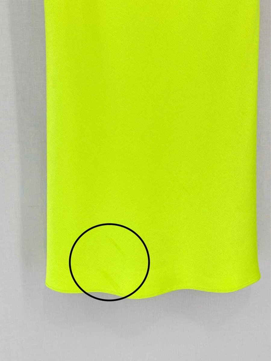 Pre-loved ALICE + OLIVIA Lime Green Size US 10 Short Dress at Reems Closet