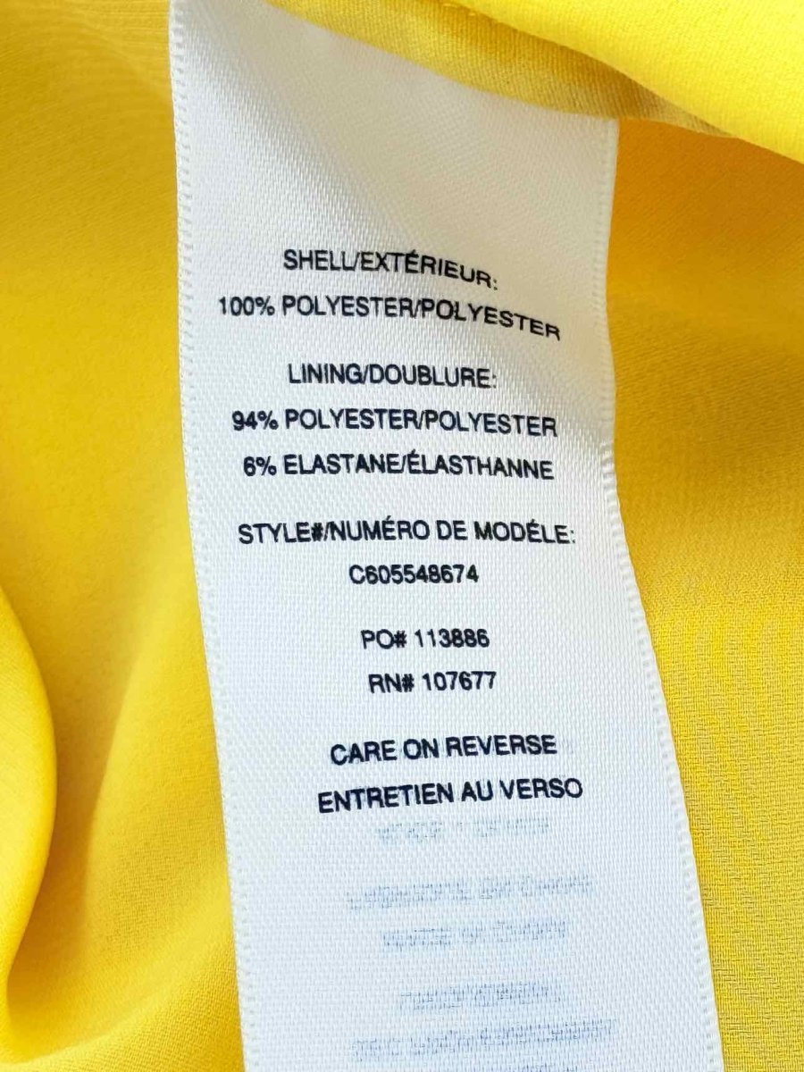 Pre - loved ALICE + OLIVIA Yellow Size Small Long Dress at Reems Closet