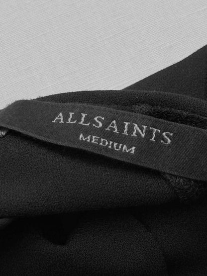 Pre - loved ALL SAINTS Black Size Medium Blouse at Reems Closet