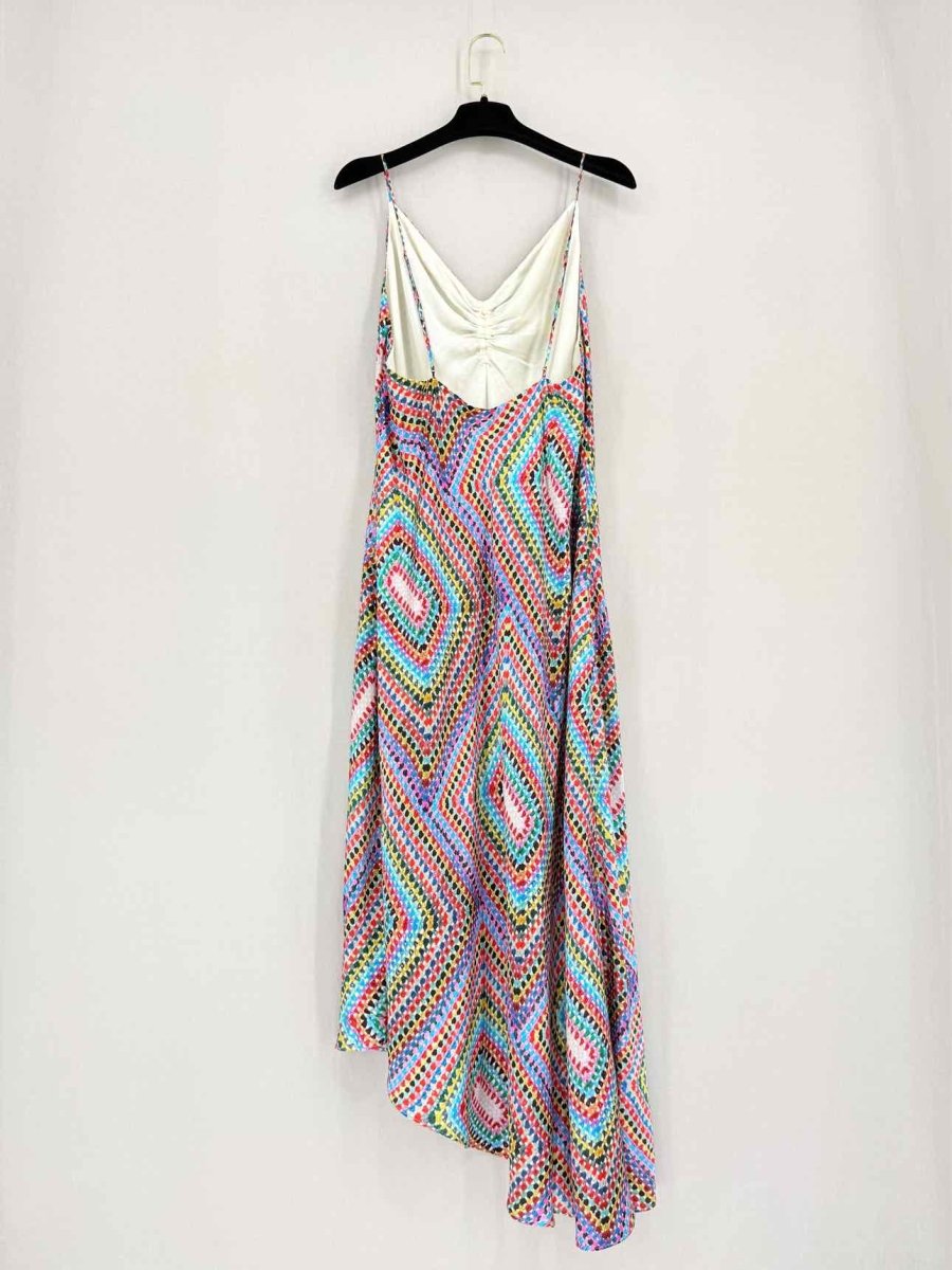 Pre - loved ALL SAINTS Multicolor Printed Size US 12 Long Dress at Reems Closet