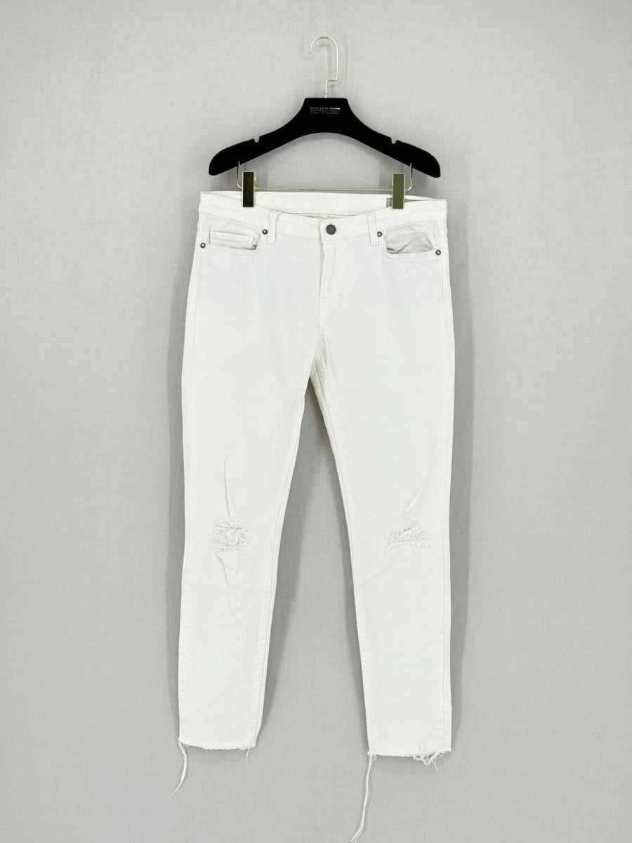 Pre - loved ALL SAINTS Straight Leg White Size 31 Jeans at Reems Closet