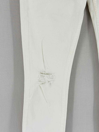 Pre - loved ALL SAINTS Straight Leg White Size 31 Jeans at Reems Closet