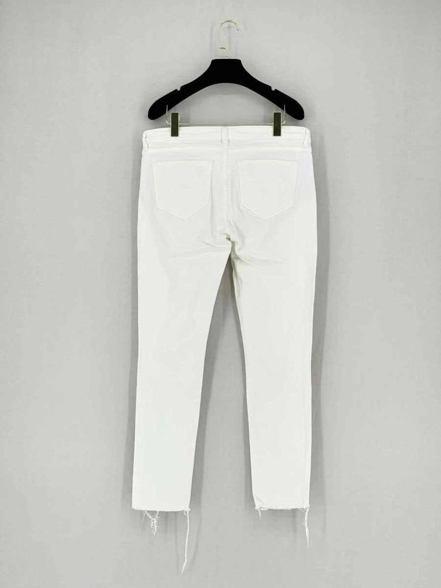 Pre - loved ALL SAINTS Straight Leg White Size 31 Jeans at Reems Closet