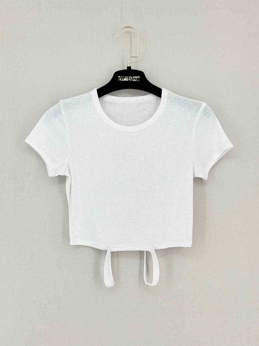 Pre-loved ALO Yoga White Size XSmall T-shirt at Reems Closet