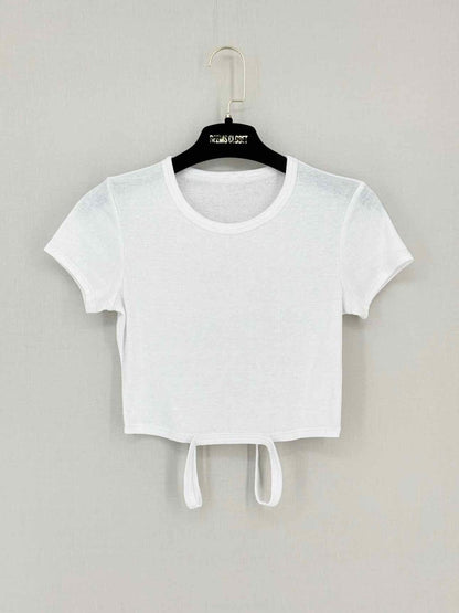 Pre-loved ALO Yoga White Size XSmall T-shirt at Reems Closet