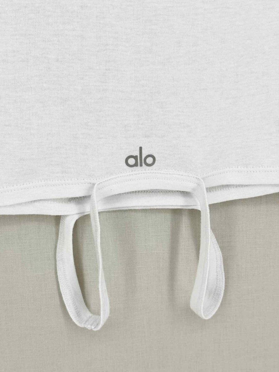 Pre-loved ALO Yoga White Size XSmall T-shirt at Reems Closet