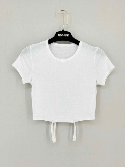 Pre-loved ALO Yoga White Size XSmall T-shirt at Reems Closet