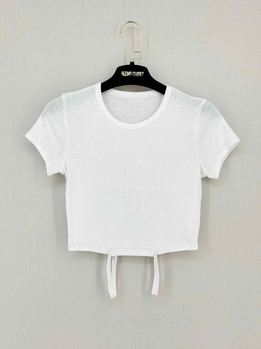 Pre-loved ALO Yoga White Size XSmall T-shirt at Reems Closet