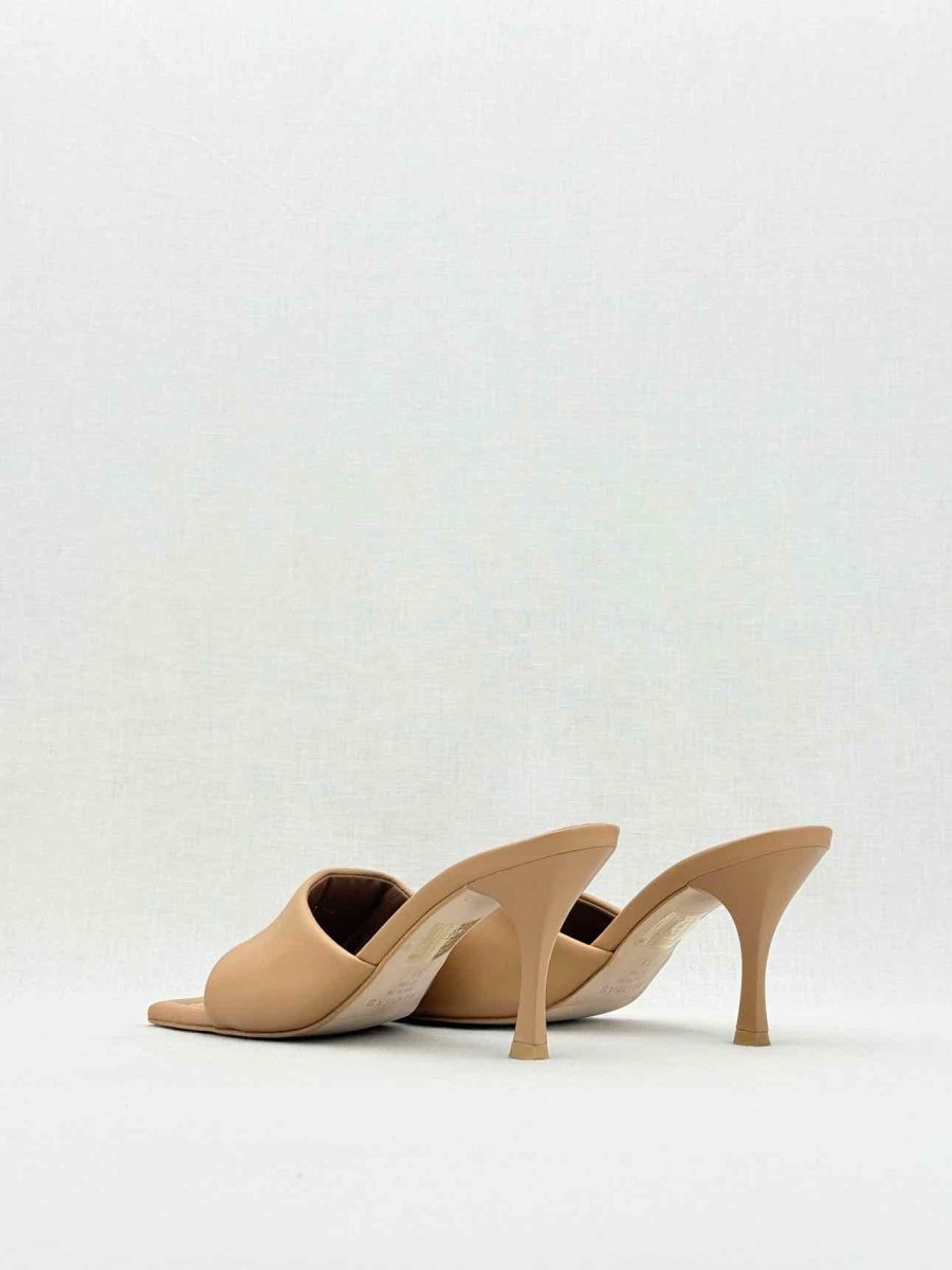 Pre - loved ALOHAS Puffy Brown Size EU 38 Mules at Reems Closet